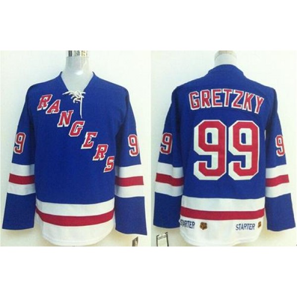Rangers #99 Wayne Gretzky Blue Stitched Jersey