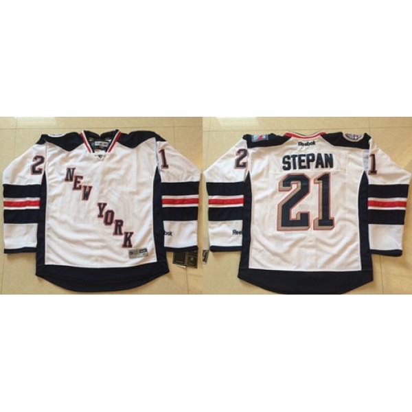 Rangers #21 Derek Stepan White 2014 Stadium Series Stitched Jersey