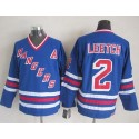 Rangers #2 Brian Leetch Blue CCM Heroes Of Hockey Alumni Stitched Jersey