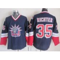 Rangers #35 Mike Richter Navy Blue CCM Statue Of Liberty Stitched Jersey