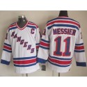 Rangers #11 Mark Messier White CCM Throwback Stitched Jersey