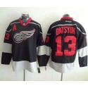 Red Wings #13 Pavel Datsyuk Black(Black Ice) Stitched Jersey