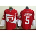 Red Wings #5 Nicklas Lidstrom Red 2016 Stadium Series Stitched Jersey