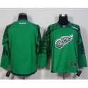 Red Wings Blank Green St. Patrick's Day New Stitched Jersey