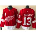 Red Wings #13 Pavel Datsyuk Red Stitched Jersey