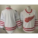 Red Wings Blank White Centennial Classic Stitched Jersey
