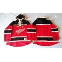 Red Wings Blank Red Sawyer Hooded Sweatshirt Stitched Jersey