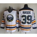 Sabres #39 Dominik Hasek White CCM Throwback Stitched Jersey