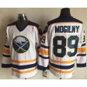 Sabres #89 Alexander Mogilny White CCM Throwback Stitched Jersey