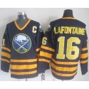 Sabres #16 Pat Lafontaine Navy Blue CCM Throwback Stitched Jersey