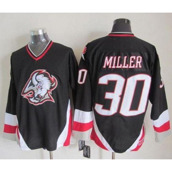 Sabres #30 Ryan Miller Black CCM Throwback Stitched Jersey