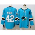San Jose Sharks #42 Joel Ward Teal Stitched Adidas Jersey