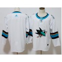 San Jose Sharks White Stitched Adidas Jersey
