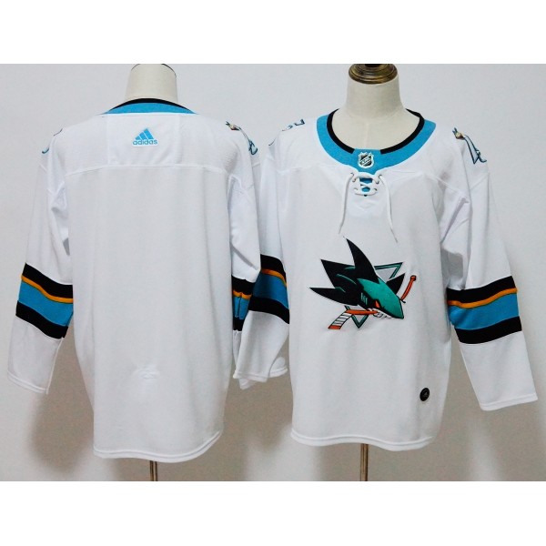 San Jose Sharks White Stitched Adidas Jersey
