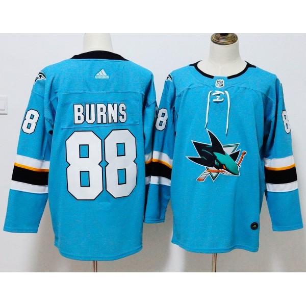 San Jose Sharks #88 Brent Burns Teal Stitched Adidas Jersey