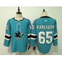 San Jose Sharks #65 Erik Karlsson Teal Stitched Adidas Jersey