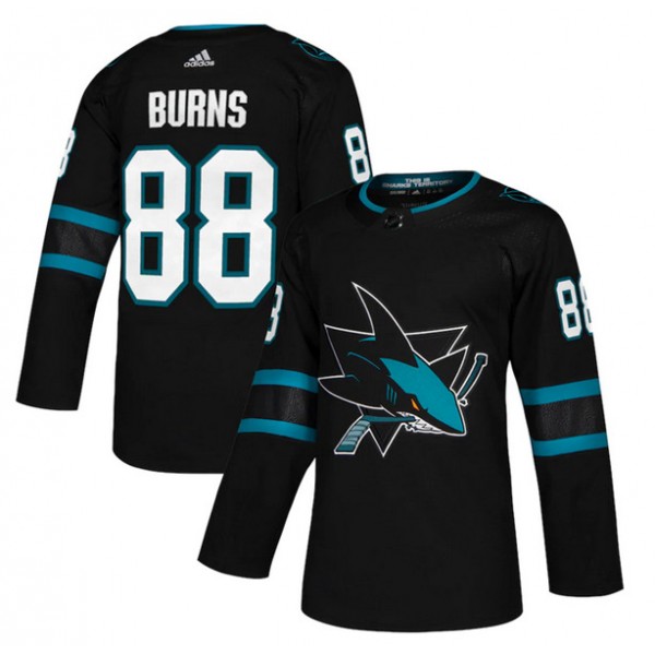 San Jose Sharks #88 Brent Burns Black Stitched Jersey