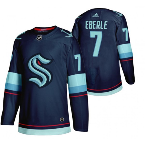Seattle Kraken #7 Jordan Eberle Navy Stitched Jersey