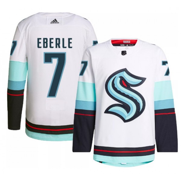 Seattle Kraken #7 Jordan Eberle White Stitched Jersey