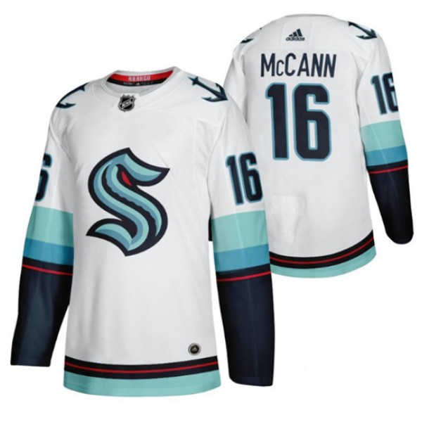 Seattle Kraken #16 Jared McCann White Stitched Jersey