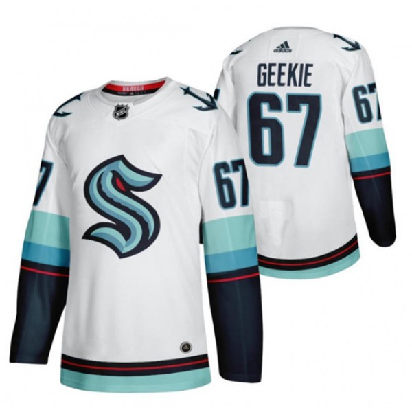 Seattle Kraken #67 Morgan Geekie White Stitched Jersey