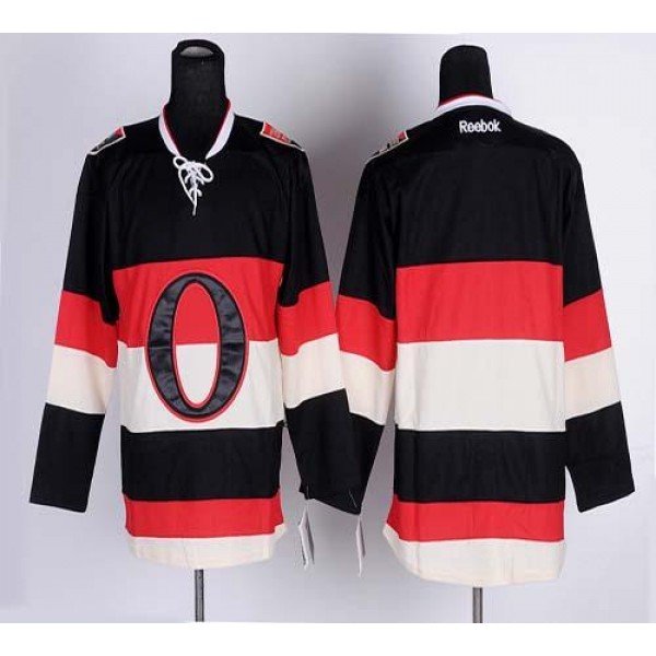 Senators Blank Black Third Stitched Jersey