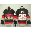 Senators #25 Chris Neil Black Third Stitched Jersey