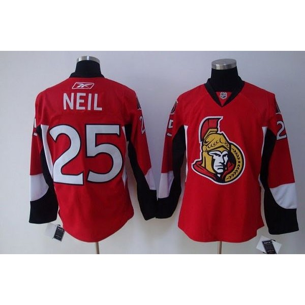 Senators #25 Chris Neil Stitched Red Jersey