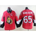 Senators #65 Erik Karlsson Red Home Stitched Jersey