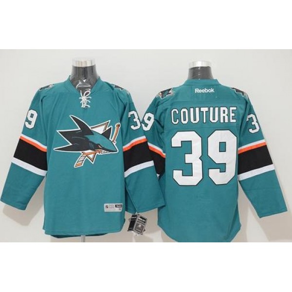 Sharks #39 Logan Couture Teal Stitched Jersey