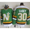 Stars #30 Jon Casey Green CCM Throwback Stitched Jersey