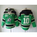 Stars #10 Patrick Sharp Green Sawyer Hooded Sweatshirt Stitched Jersey