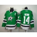 Stars #14 Jamie Benn Green Home Stitched Jersey