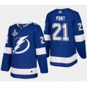 Tampa Bay Lightning #21 Brayden Point 2021 Stanley Cup Champions Stitched Jersey