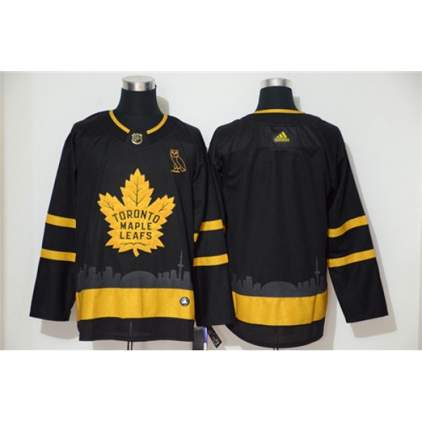 Toronto Maple Leafs Black Golden City Edition Stitched Jersey