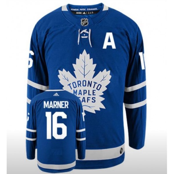 Toronto Maple Leafs #16 Mitchell Marner Blue With A Patch Adidas Stitched Jersey