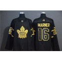 Toronto Maple Leafs #16 Mitchell Marner Black Golden Stitched Jersey