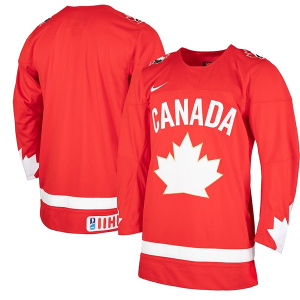 Toronto Maple Leafs Hockey Canada Red Heritage Replica Stitched Jersey