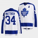 Toronto Maple Leafs #34 Auston Matthews White Classics Primary Logo Stitched Jersey
