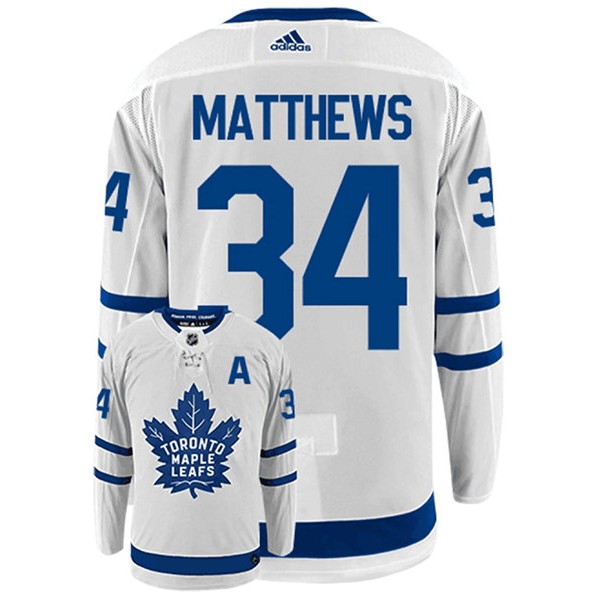 Toronto Maple Leafs #34 Auston Matthews White Stitched Jersey