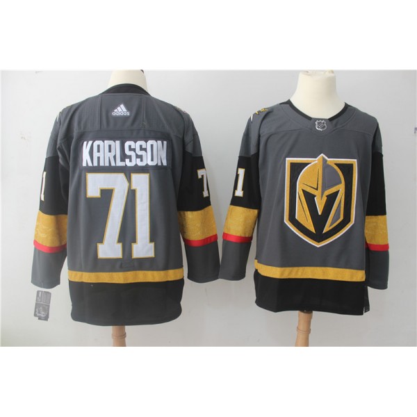 Vegas Golden Knights #71 William Karlsson Grey Stitched Adidas Jersey