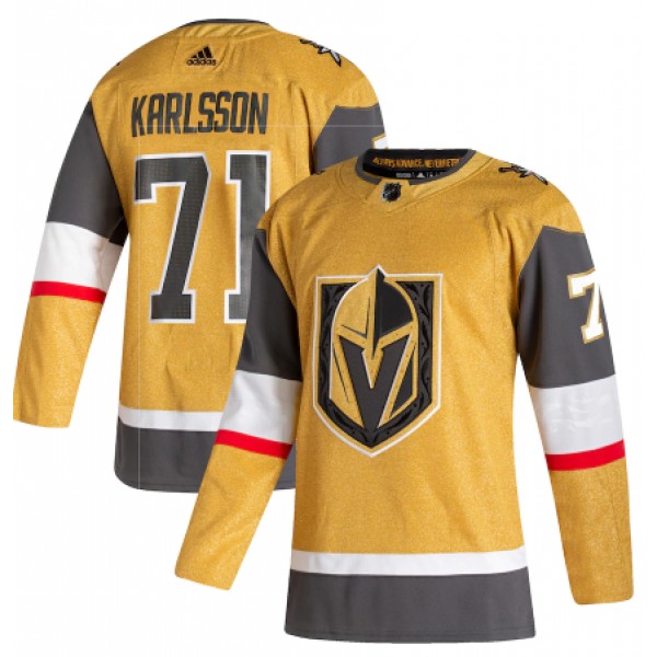 Vegas Golden Knights #71 William Karlsson Gold Stitched Jersey