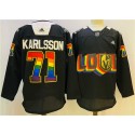 Vegas Golden Knights #71 William Karlsson 2022 Black Pride Night Stitched Jersey