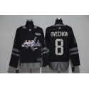 Washington Capitals #8 Alex Ovechkin Black 1917-2017 100th Anniversary Stitched Jersey