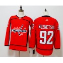 Washington Capitals #92 Evgeny Kuznetsov Red Stitched Adidas Jersey