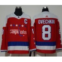 Washington Capitals #8 Alex Ovechkin Red Stitched Jersey