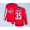 Washington Capitals #35 Henrik Lundqvist Red Stitched Jersey