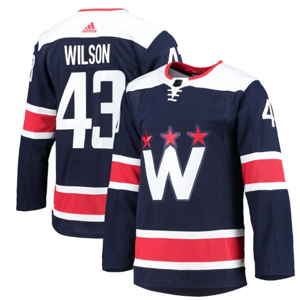 Washington Capitals #43 Tom Wilson Navy Pro Stitched Jersey