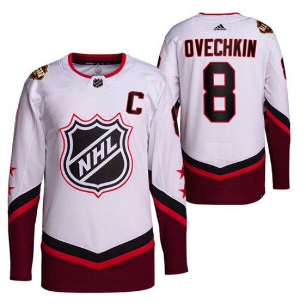 Washington Capitals #8 Alex Ovechkin 2022 All-Star White Stitched Jersey