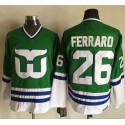 Whalers #26 Ray Ferraro Green CCM Throwback Stitched Jersey